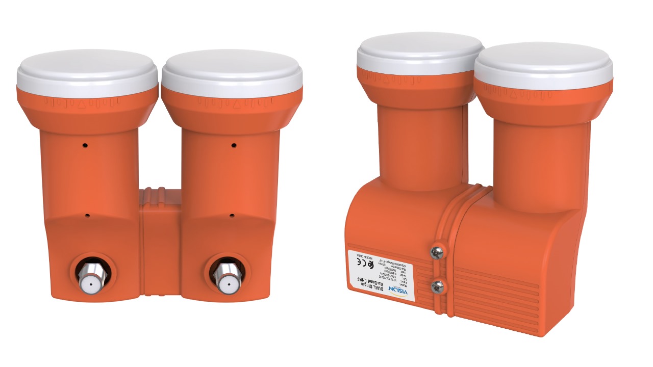 vision LNB Monobloc - HD - Double Tête - Réception 2 Satellites