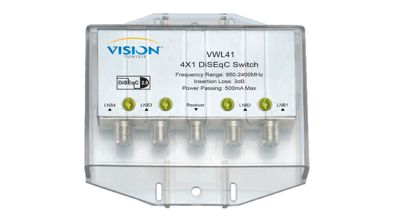 Switch Diseqc 4x1 Étanche Televes
