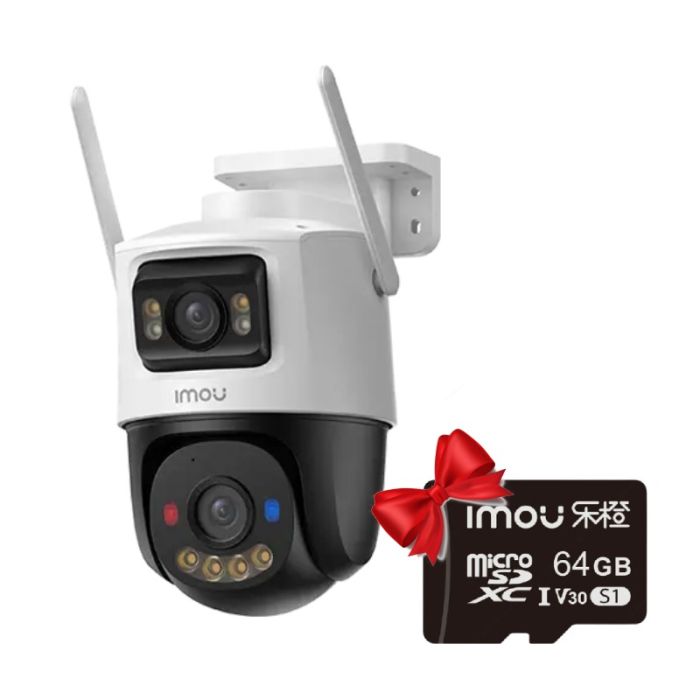 Caméra De Surveillance Extérieure Imou Cruiser Dual 2 10MP + Carte mémoire micro-SD 64Go